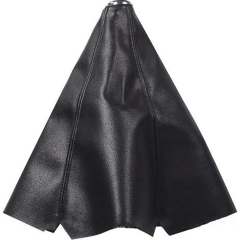 Funda universal para palanca de cambios de coche, de cuero PVC y fibra de carbono, estilo manual. Talla: línea negra.