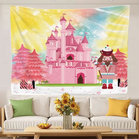 Tapisserie de chambre rétro et tendance, idéale comme fond de chambre. 100x75cm (1/5)