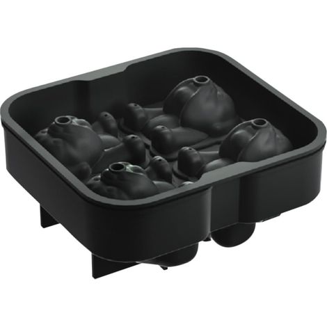 à Glace Silicone Forme de Chien Bac Glaçons Réutilisable Souple (1/5)