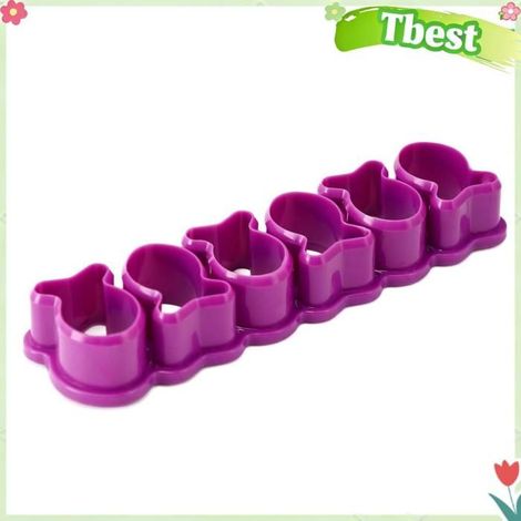 Tbest Emporte-pièce en forme de poisson rouge Mini coupe-cracker de poisson rouge en plastique bricolage coffret Orange Violette (1/5)