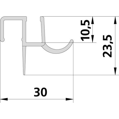 Kermi 2535896 5525 2x bande d'étanchéité 5500 08B