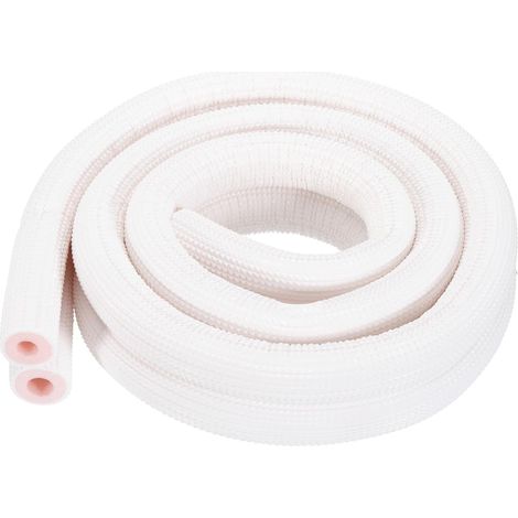 Gaine D'Isolation En Mousse Pour Tuyaux 1/4" 3/8" Blanc/Rose
