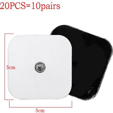10/20 électrodes TENS haute viscosité pour acupuncture, massage par thérapie numérique, stimulateur musculaire EMS, électrodes de santé réutilisables03758-AquaForge