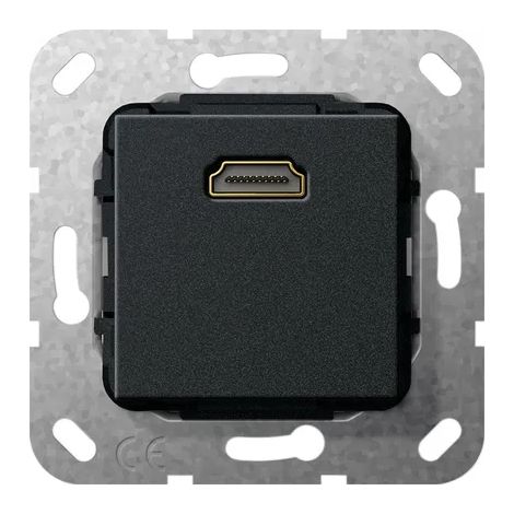 Gira HDMI K-Peitsche Einsatz Schwarz m [567010], 5670 10