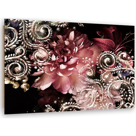 Quadro deco panel, Peonia e giglio - 100x70 (1/5)