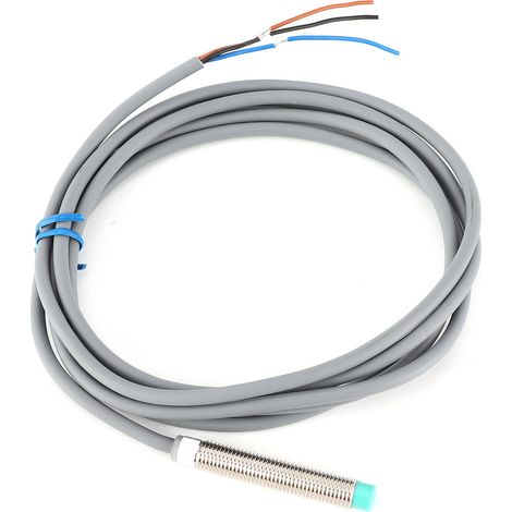 BERM Näherungsschalter, 3-Draht-Zylinderkopf-Erkennungssensor-Controller, 10–30 V DC, BEM08-02-NB (1/5)