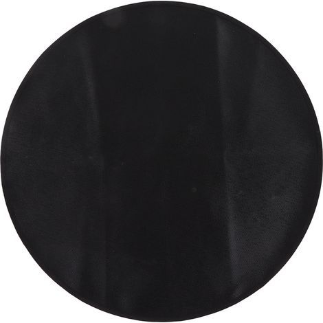 Tapis de cuisson ronde pour barbecue, résistant au feu et lavable, diamètre 60 cm, noir - Réutilisable (1/5)