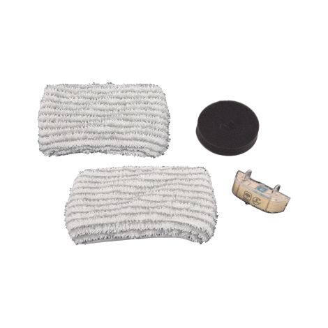 Rowenta PR Clean and Steam ZR005801 Kit di Panni Nero Grigio