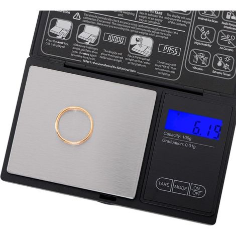 BÁSCULA ELECTRÓNICA DE PRECISIÓN PARA JOYERÍA AD3176