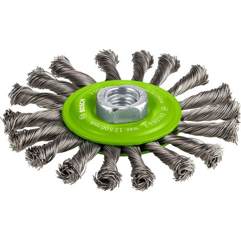 Brosse Circ. Torsadés Inox heavy M14 (1/5)