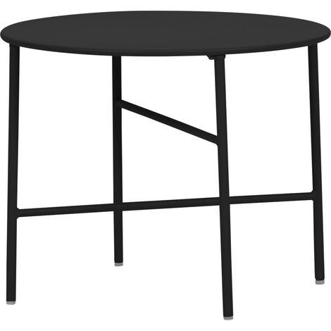 Penny Gartentisch Ø 50 cm. H 40 cm, schwarz.