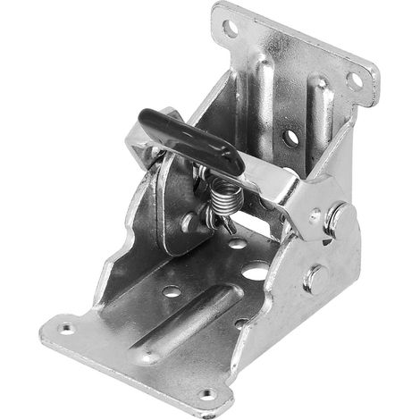 90°-Scharnier, selbstverriegelnde, klappbare Tischbeinhalterung aus Aluminiumlegierung, Möbelbeschläge (1/5)