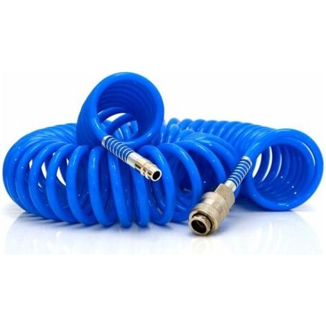 15m de Tuyau d'Air Comprimé, PU Tuyau Spirale pour Compresseur