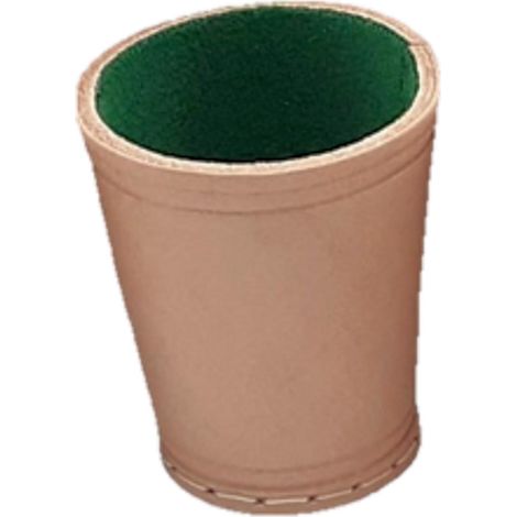 Piatnik- Bicchiere cubico in Pelle con Feltro, 2973