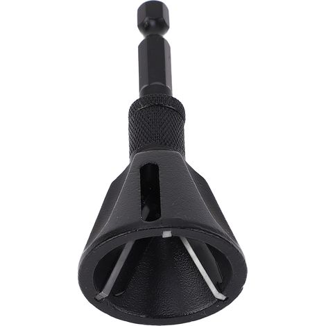 Couteau à chanfreiner à trois tranchants en acier au tungstène de 5 à 25 mm (1/5"-1"), grattoir à ébavurage de vis et de boulons, outil de chanfreinage à manche hexagonal (1/5)