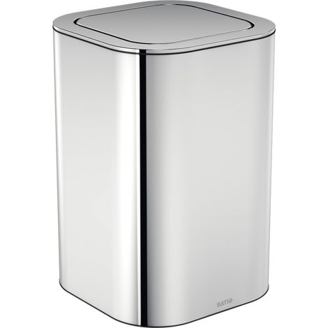 COSMIC Lineb+ poubelle de salle de bain chrome autoportant (5L) (1/4)