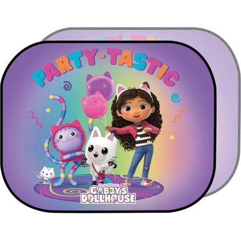 coppia tendine parasole laterali auto "gabby party" 44x35 cm