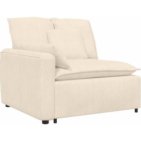 vidaXL Modulo Terminale Bracciolo Divano Modulare con Cuscini 100 cm (1/5)