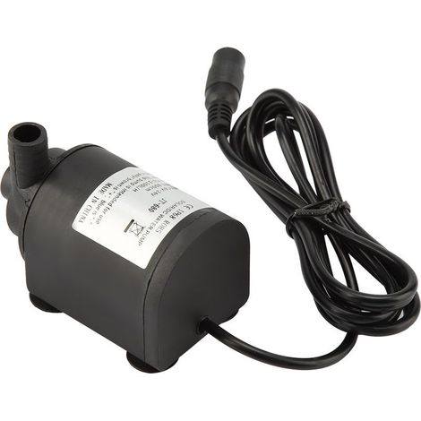 Pompe à eau submersible solaire d'étang de fontaine d'aquarium sans brosse de DC 6-24V (1/5)