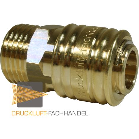 EWO Attacco rapido DN 7,2 filettatura esterna ottone 20,95 mm - 308041 (1/4)