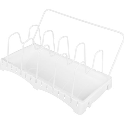 Planche à découper multifonctionnelle, support de rangement pour casseroles et couvercles, organisateur pour la maison (1/5)