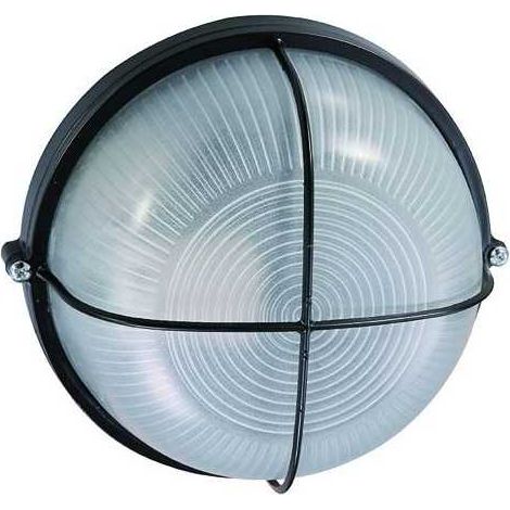 Plafón de aluminio Blinky Luna Redonda Negra 60 vatios