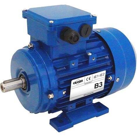 Moteur électrique Triphasé 400/700v 5,5 Kw 1000 Tr/min  - Ms132m264b3 Bride B3 - Bobinage Cuivre (1/5)