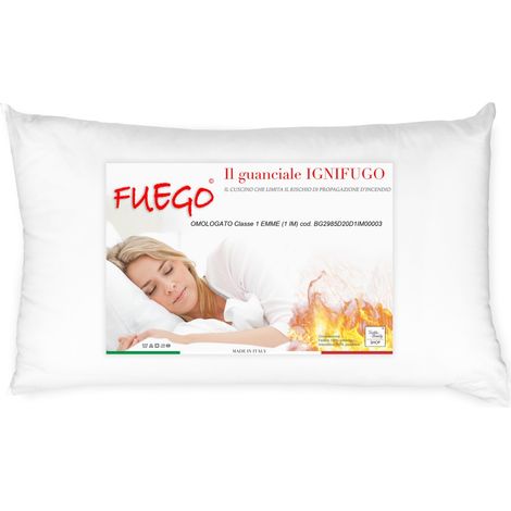 OREILLER IGNIFUGE RETARDATEUR DE FLAMME Made in Italy