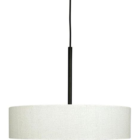[GEBRAUCHT] B-Ware Dyberg Larsen Pendelleuchte Hängelampe Calix Stoffschirm Natur Schwarz 3-flg 757 (1/2)