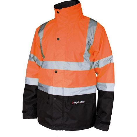 Veste de pluie orange/noir SKY- taille M - T2S