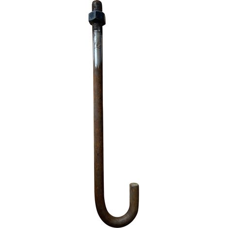 Vis Express – Crosse d'ancrage M20X420 en acier brut – 1 écrou inclus – Fixation solide pour applications exigeantes – Installation durable - brut-1