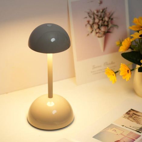 Lampe de table moderne sans fil, rechargeable, tactile, en forme de demi-cercle, veilleuse à intensité variable et 3 couleurs (SKU produit : 96662349 SKU Offre : CJ-20250716-TD89) (1/5)