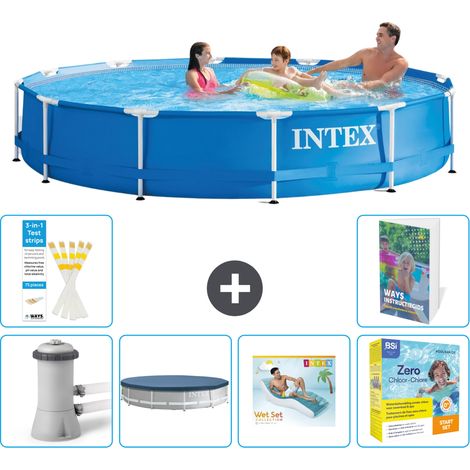 Frame Pool Rund - 366x76 cm - 7-teilig S309