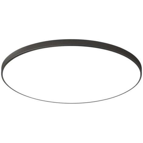 Plafonnier rond ultra fin étanche pour salle de bain balcon chambre couloir diamètre 30cm 24W blanc (1/5)