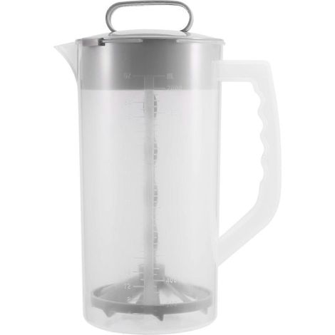 Mixing Pitcher for Drinks,2 Quart/64oz Plastic Water Pitcher with Lid (1/5)