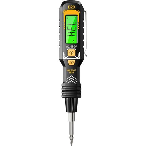 CCYKXA Digitales elektrisches Prüfgerät – Multifunktionaler Spannungsprüfstift für den Bereich 30–1000 V, hochempfindliches Induktionsprüfgerät  Automatische Bereichswahl mit Unterbrechungserkennung