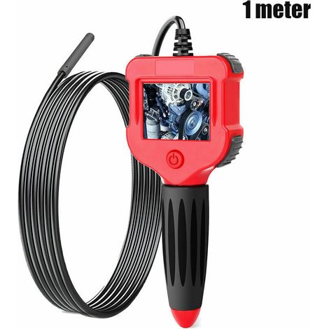 Endoscope, Industrial Endoscope, 2.4-inch Screen, Wide Field of View, Waterproof for Automotive, Air Conditioning, Engine Inspection, 1 m - 1 m MUMU (1/4)