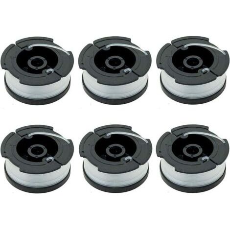 Paquet de 6 Bobines A6481 A6485 pour Black Decker Coupe Bordures (1/5)