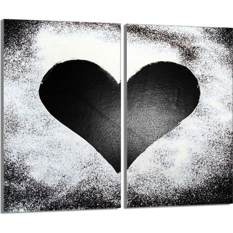 Glasschutzplatte für den Herd 2x30x52 Herz (1/5)