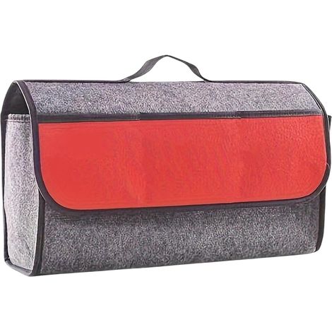 Organiseur de coffre - Boîte de rangement de voiture - Organiseur de coffre pliable en feutre Rangement de coffre de voiture de grande capacité (1/5)