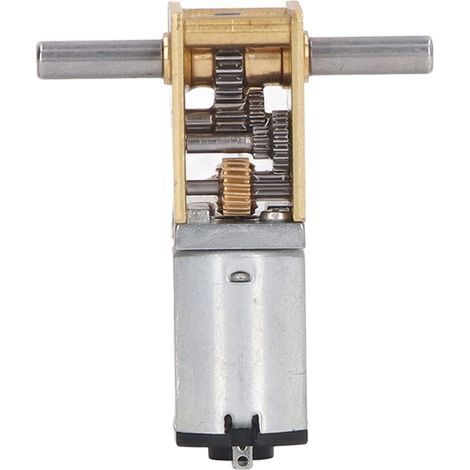 Gleichstrom-Getriebemotor, 68 U/min, Doppelwelle, hohes Drehmoment, geräuscharm, Schneckengetriebe, 6 V (1/5)