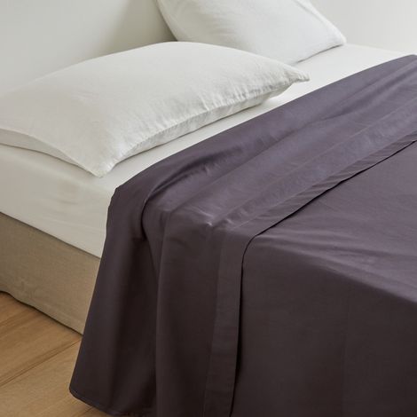 Drap plat en Satin de coton 120 fils/cm² AURORE
