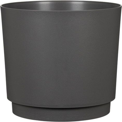 VASO ROTONDO PER FIORI - DEROMA - 236 - 13 L - Ø 29 CM - NERO (1/5)