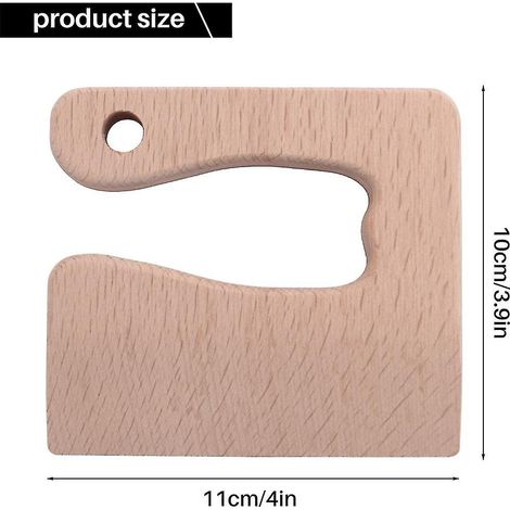 Lot de 2 couteaux en bois pour enfants, couteaux de cuisine sécurisés pour enfants. (1/5)