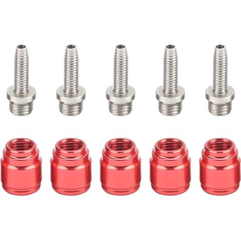 Kit d'insert d'olive de Frein à Disque pour vélos - Olive et Insert de connecteur pour Flexibles de Frein hydrauliques pour améliorer Les Performances de freinage du vélo (1/5)