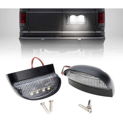 Éclairage de plaque d'immatriculation arrière LED 12 V 24 V universel pour voiture, bus, remorque, camion, vans, bateaux, camping-car, SUV, caravanes tout-terrain, feux de signalisation (1/5)