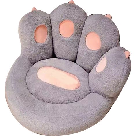 Kissen im koreanischen Katzenpfoten-Stil – Niedliches Stuhlkissen, weiches Bodenkissen für Wohnzimmerdekoration, Grau (1/5)