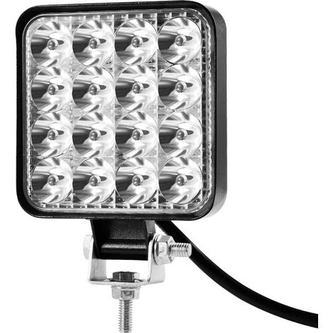 Phare de Travail led Tracteur 48W, 12V 24V Phare LED Travail, Phares Longue Portee led, IP67 Imperméable, 6500K, Feux Antibrouillard pour Voiture Hors Route Tracteur Camion SUV ATV