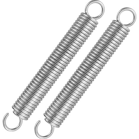 2 Pieces Assortment of Traction Springs 190mm Carbon Steel Pressure Compression Springs with Double Hook, Wire Diameter 35mm/OD 25mm (1/5)