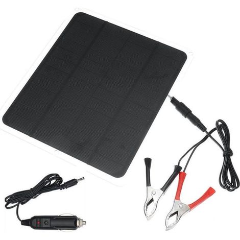 (20 W/12 V) chargeur de batterie à charge d'entretien de panneau solaire pour camping car marin de maintenance (1/5)